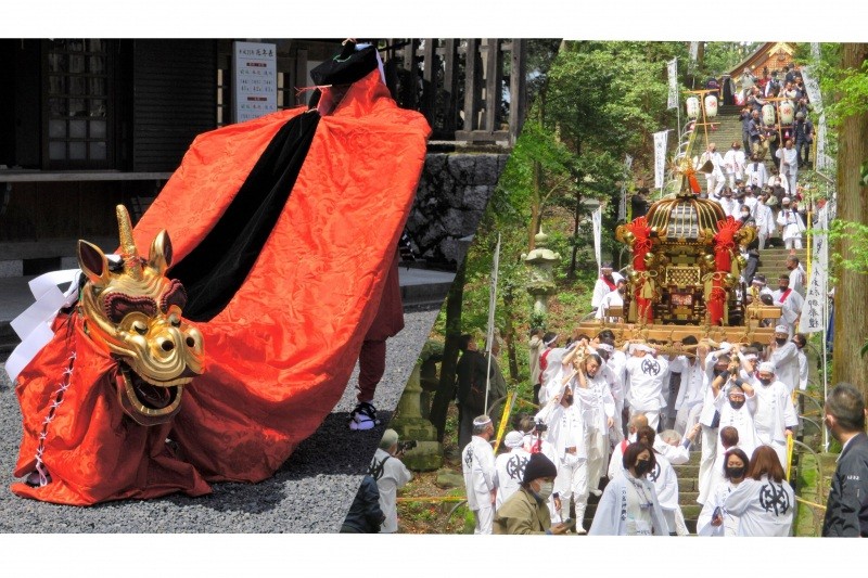 【NEW】「麒麟獅子舞・春祭り特集」春は"麒麟のまち"で盛んに麒麟獅子舞やお祭りが行われる季節！あちこちの神社の例祭で麒麟獅子が舞います。