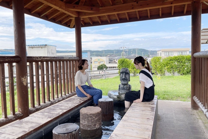 ヤサホーパークの足湯