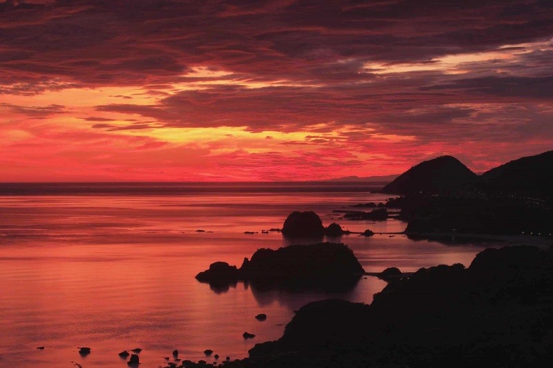 夕暮れの丹後松島