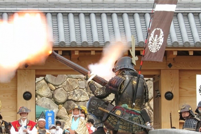 第２３回鳥取三十二万石お城まつり　備州岡山城鉄砲隊