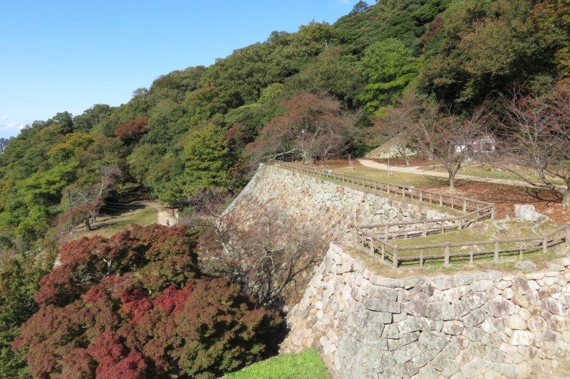 鳥取城跡 三階櫓跡からの眺め