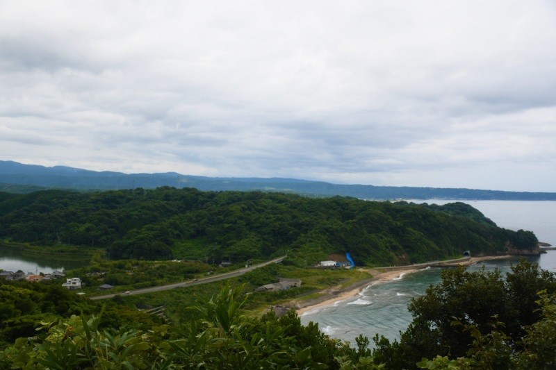 大崎城から西側を望む