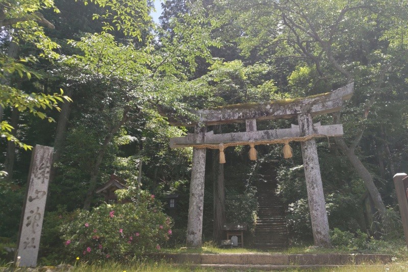 城山神社、鹿野城址入口