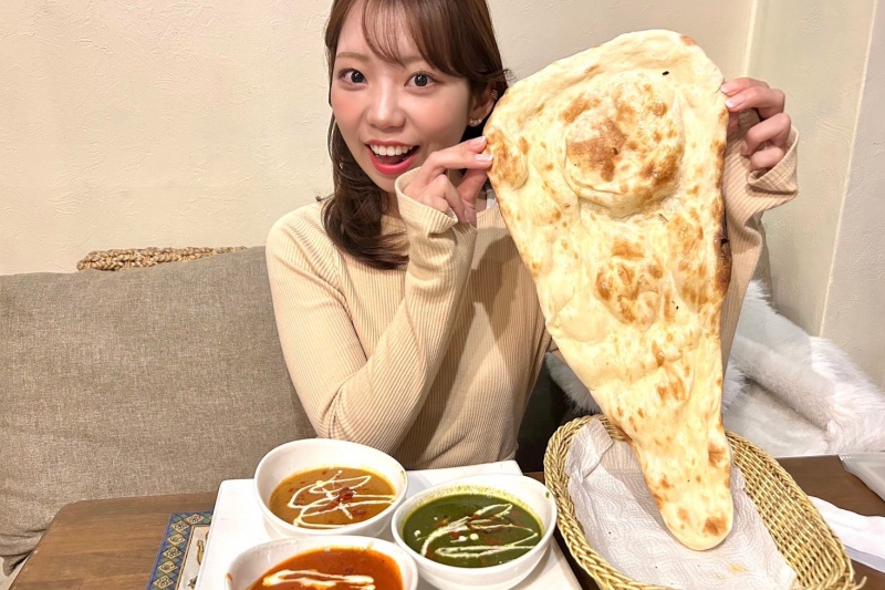 焼きたてナンと絶品インドカレー♪