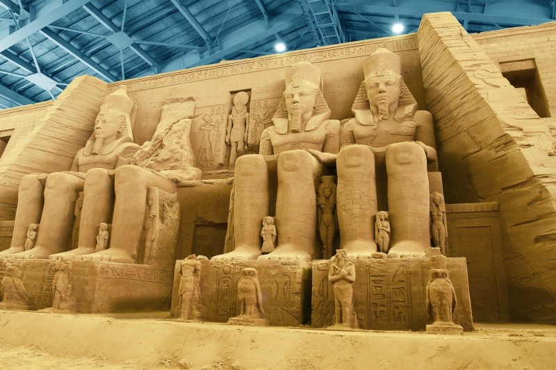 鳥取砂丘砂の美術館　第14期展示砂で世界旅行・エジプト編