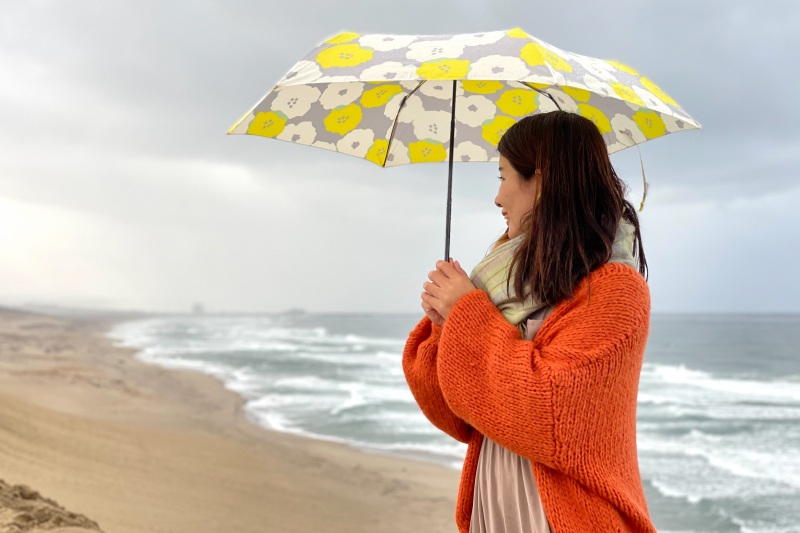 雨の日の鳥取砂丘を歩いてみよう　©TRAIL ON