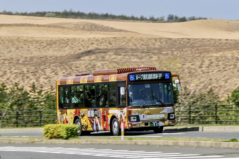 土日祝日のみ運行の09ループ麒麟獅子バス