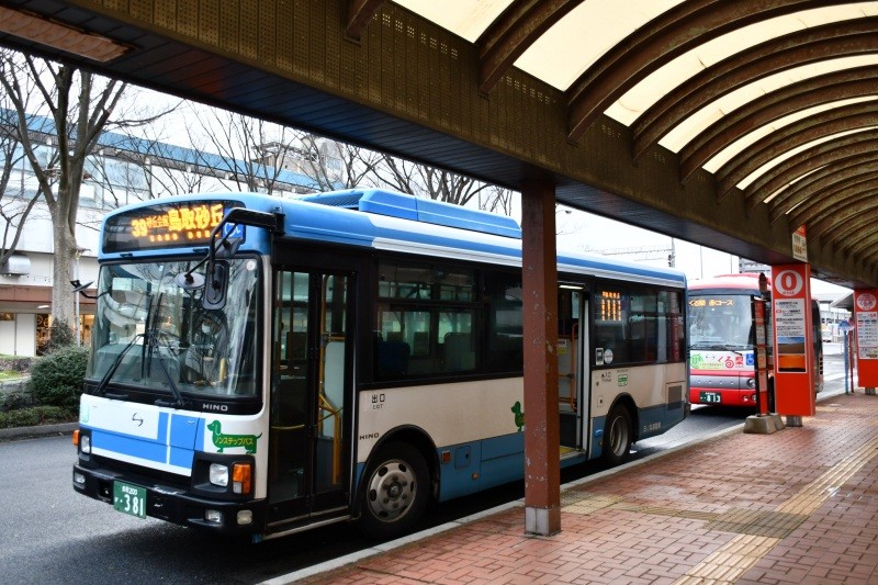 鳥取バスターミナル0番乗り場　鳥取砂丘線