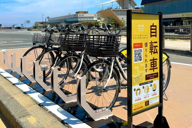 シェアサイクル ステーション　鳥取砂丘東側（鳥取砂丘駐車場）