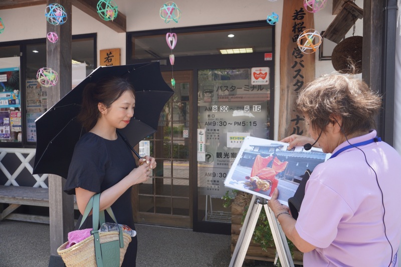 まずは町の歴史をご説明いただきました