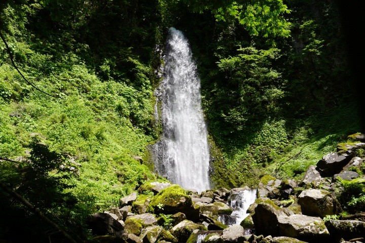 滝と渓谷、森林でマイナスイオンを浴びて癒される