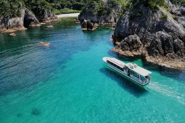 浦富海岸 巡島遊覽船
