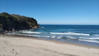 井手ヶ浜「鳴り砂の浜」