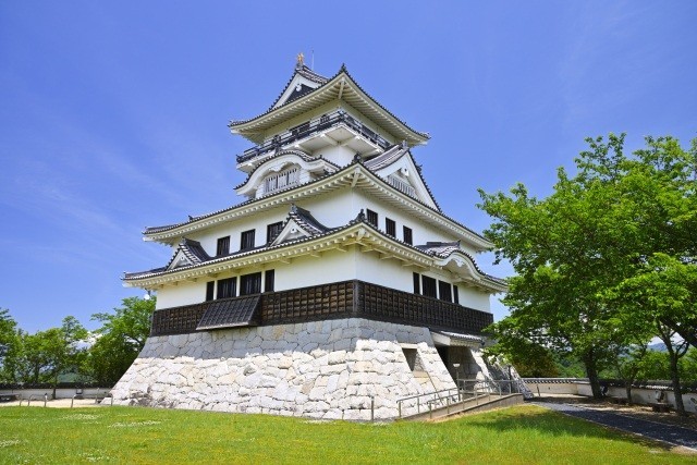 「お城山展望台　河原城」秀吉も陣を置いたお城山の展望台　