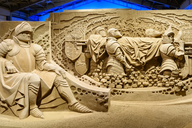「鳥取砂丘砂の美術館」第14期展示　砂で世界旅行・エジプト編、好評開催中！