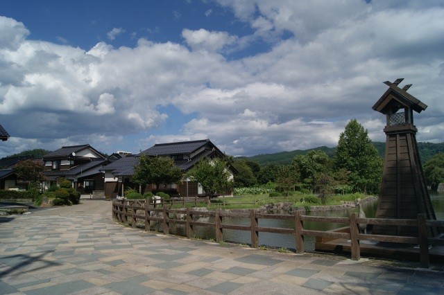 鹿野城跡お堀端通り