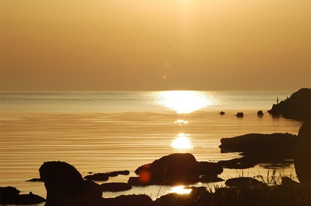 夕日ヶ浦の夕日