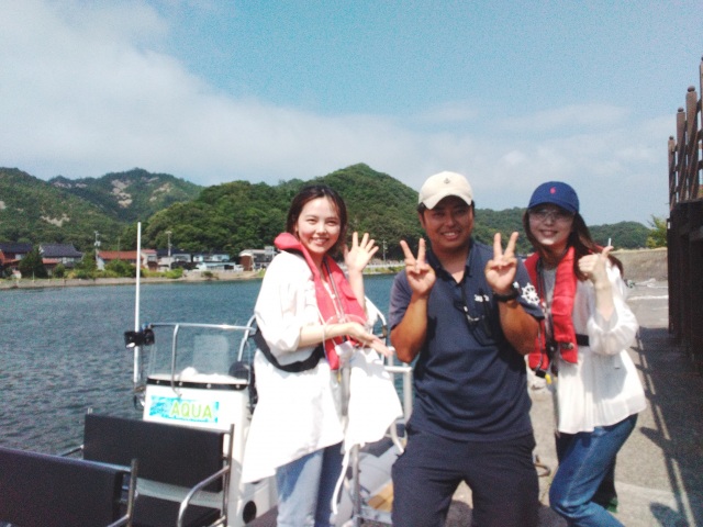 船長と記念写真☆