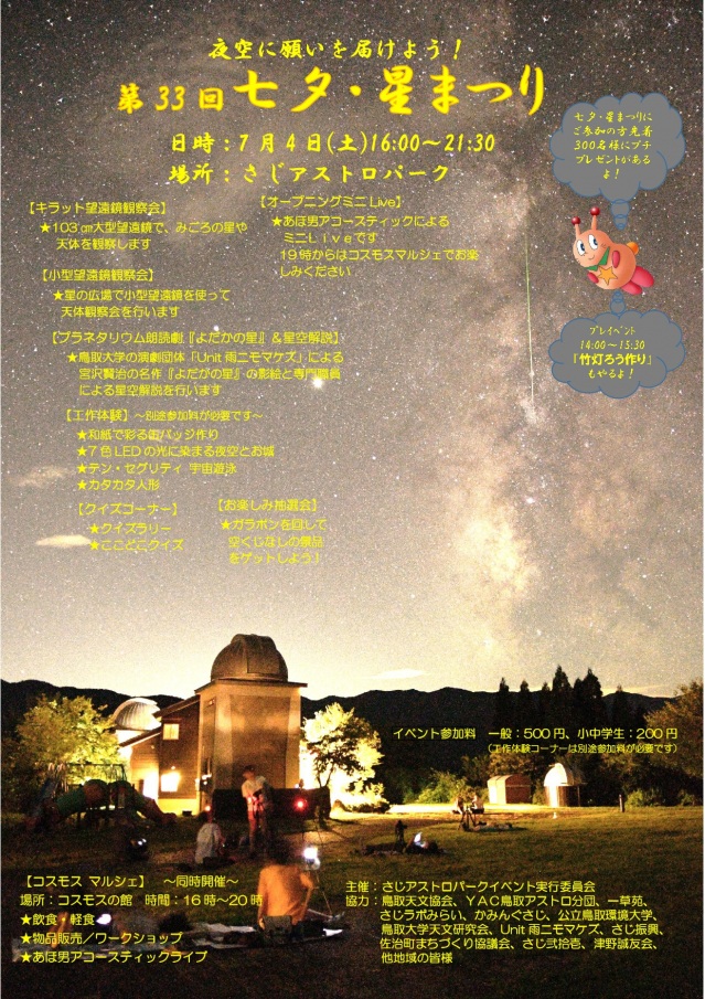 第33回七夕・星まつり